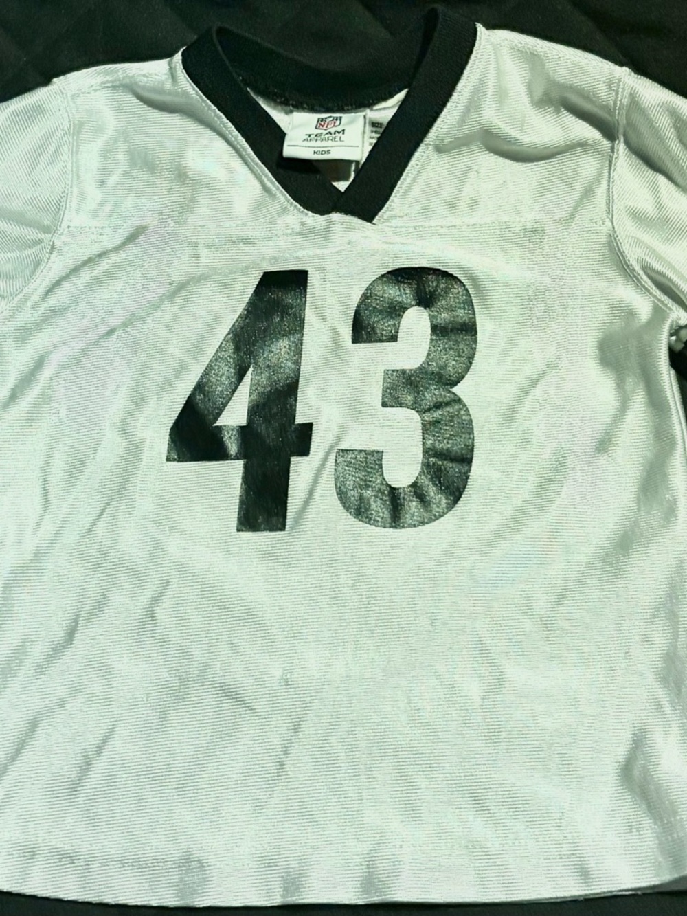 Pittsburgh Steelers Kids 4T Jersey#43 Troy Polamalu White